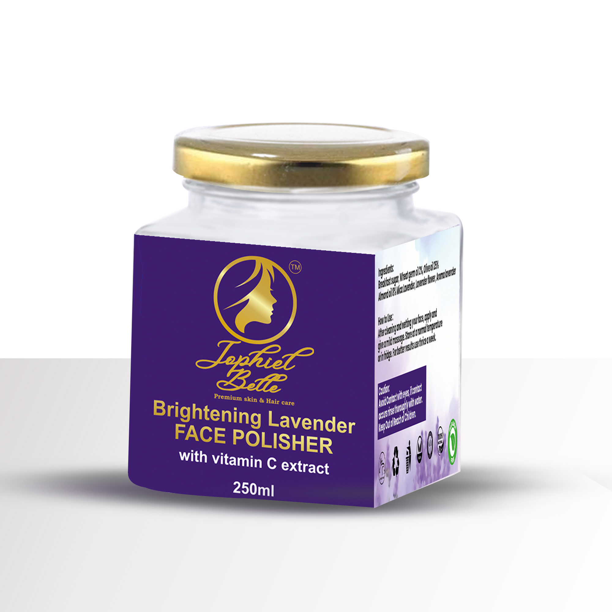 Lavender Face polisher 250ml - Image 5
